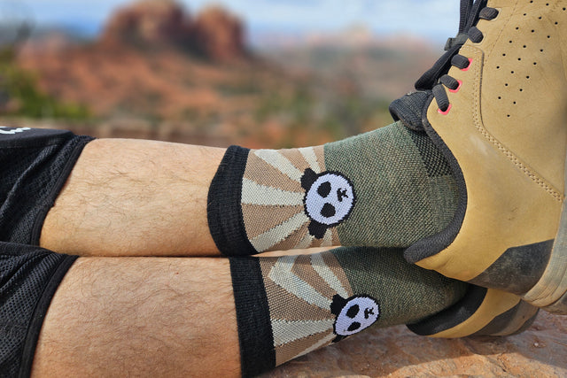 AZ Panda Wool Cycling Socks