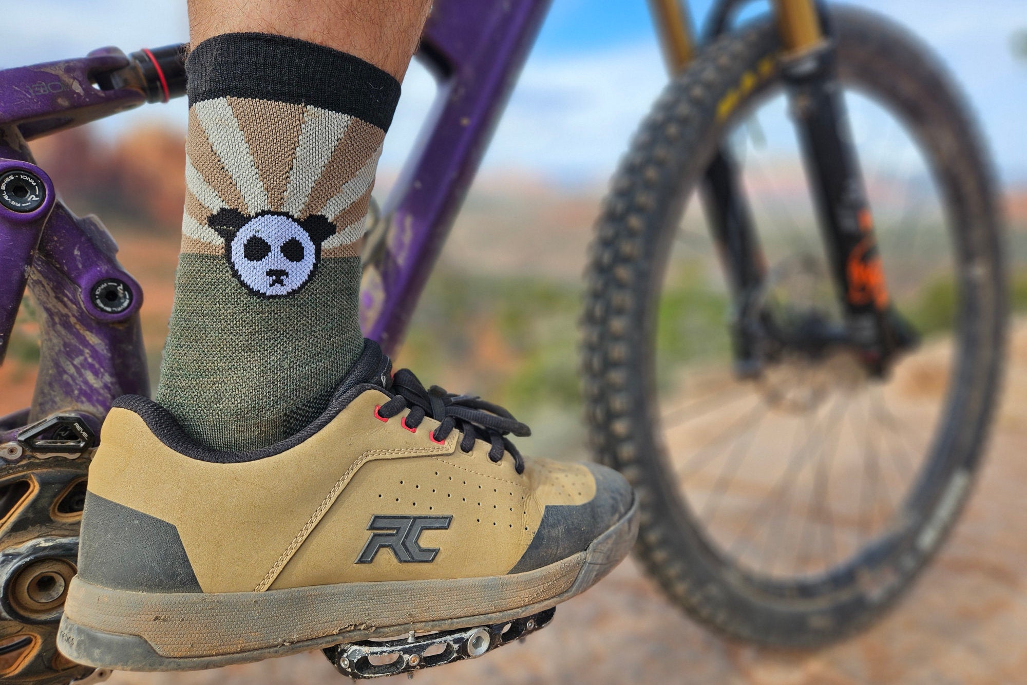 AZ Panda Wool Cycling Socks