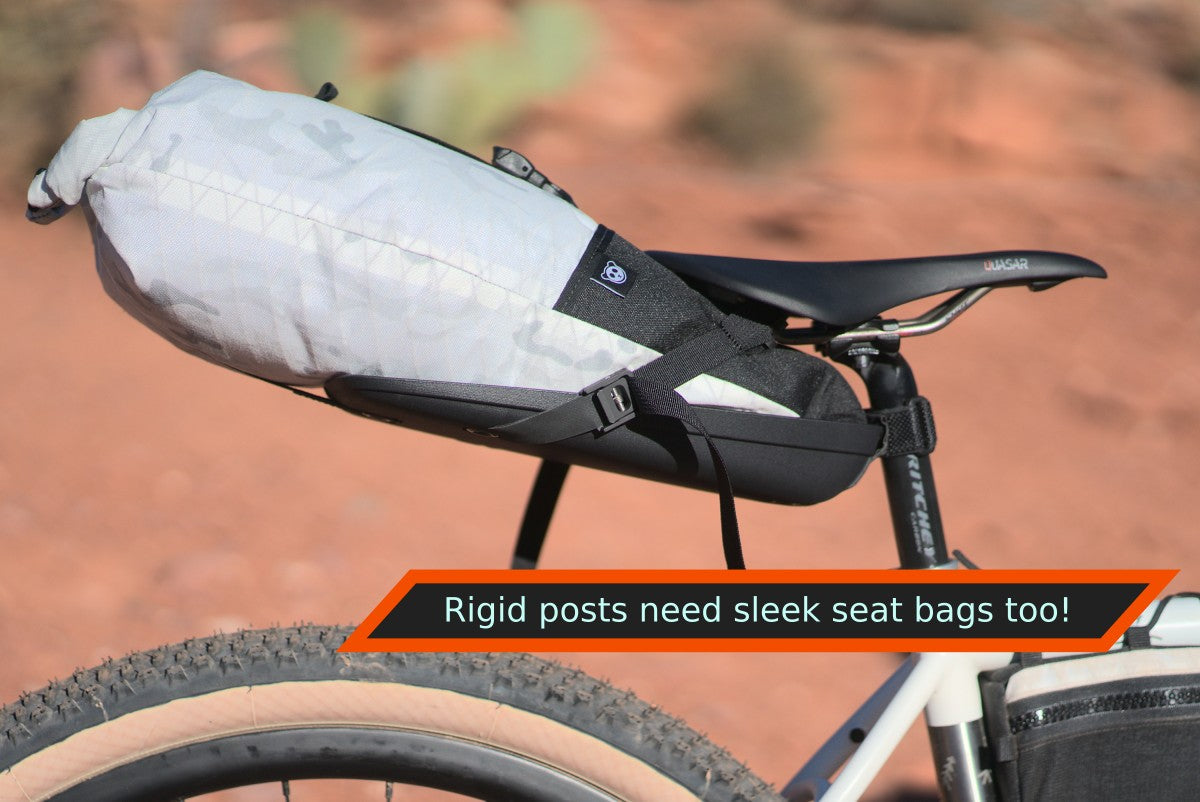 Bike saddle bag for dropper online post